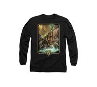 Hasbro Dungeons & Dragons - 2024 Druid Key Art Long Sleeve T-Shirt In Black Black L