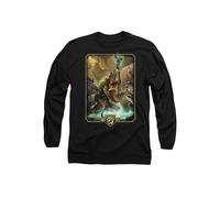Hasbro Dungeons & Dragons - 2024 Druid Key Art Long Sleeve T-Shirt in Black | Size: Large Hasbro Black L