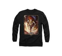 Hasbro Dungeons & Dragons - 2024 Paladin Key Art Long Sleeve T-Shirt in Black | Size: XL Hasbro Black XL