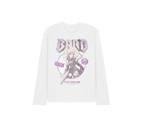 Dungeons Dragons Bard Glam Rock Tour Unisex Long Sleeve T Shirt, White, X-Large