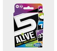 Hasbro Gaming 5 Alive, Fast-Paced Game Kids And Families, Family Quick Card Games 2 To 6 Players, Multicolor