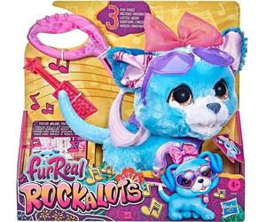 Hasbro FurReal Lil' Wilds Rockalots Interactive Puppy Soft Plush Animal Toy