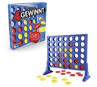 Hasbro Gaming 4 Wins Strategy Game, Board Game for 2 Players, Infinite Fun with Friends and Family, Perfect as a Party Game and for Multiplayer Fun,