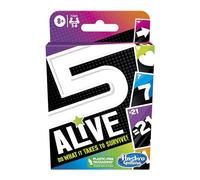 Hasbro Gaming 5 Alive Card Game, Fast-Paced Game for Kids and Families, Easy to Learn, 2 to 6 Players, Fun Summer Activities, Vacation Travel Essentials, Ages 8+