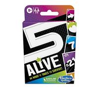 Hasbro Gaming 5 Alive Card Game, Fast-Paced Game for Kids and Families, Family Games, Quick Card Games for 2 to 6 Players, Multicolor