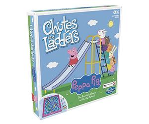 Hasbro Gaming Chutes and stairs: Peppa Pig Printing Board Game for Children from 3 Years, for 2-4 Players