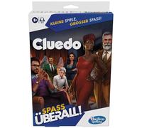 Hasbro Gaming Cluedo Compact Portable Game for 3-6 Players, Travel Game for Kids, Fun Anywhere
