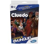 Hasbro Gaming Cluedo I Play Everywhere Portable Game Travel Board Games for Kids and Girls Age 8+ Mystery Toy and Riddles for 3-6 Players