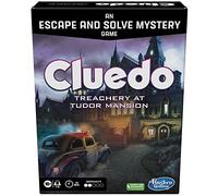 Hasbro Gaming, Cluedo Board Game Treachery at Tudor Mansion, Cluedo Escape Room Game, Cooperative Family Board Game, Mystery Games