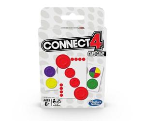 Hasbro Gaming Connect 4 Card Game for Kids Ages 6 and Up, 2-4 Players 4-In-A-Row Game
