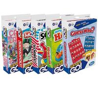 Hasbro Gaming Grab and Go Travel Games Set of 5- Sorry!, Hungry Hippos, Monopoly, Guess Who?, and Candy Land