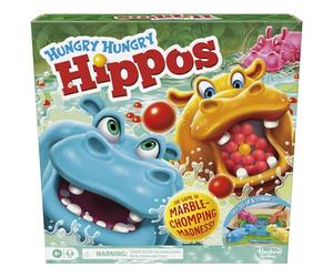 Hasbro Gaming Hungry Hungry Hippos Game for Preschoolers | Instant Marble Relaunch, Easy Set-Up & Storage| Ages 4 and Up | 2 to 4 Players | Kids Games
