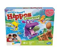Hasbro Gaming Hungry Hungry Hippos Launchers Game for Children Aged 4 and Up, Electronic Pre-School Game for 2-4 Players