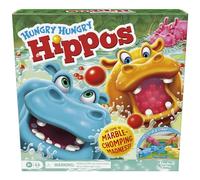 Hasbro Gaming Hungry Hungry Hippos Marble-Chomping Game for Kids, Fast-Paced Family Board Game with 4 Hippos & Marbles, Party Game for 2-4 Players, Ages 4+, Secret Santa Gift