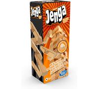 Hasbro Gaming Jenga Family Board Game Wood Block Stacking Strategy Fun Ages 6+