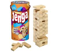 Hasbro Gaming Jenga Wooden Blocks Stacking Tumbling Tower Game | Party Games for Kids & Families | Easter Basket Stuffers | Ages 6+ (Amazon Exclusive