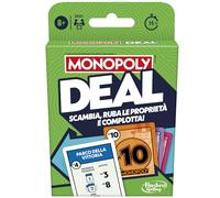 Hasbro Gaming Monopoly Deal Card Game for 2-5 Players, Game for Kids and Girls Ages 8+ Compact Fun for the Whole Family