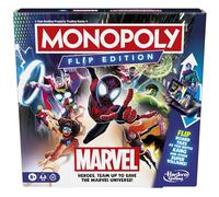 Hasbro Gaming Monopoly Flip Edition: Marvel, Strategy Board Game for 8+ Year Old Kids, for 2-4 Players, Family Games for Children and Adults