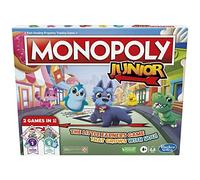 Hasbro Gaming Monopoly Junior, Family Board Game for 4+ Year Old Kids, Strategy Games for 2-6 Players