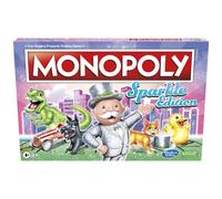 Hasbro Gaming Monopoly Sparkle Edition Board Game, Family Games, with Glittery Tokens, Pearlescent Dice, Sparkly Look, (Amazon Exclusive)