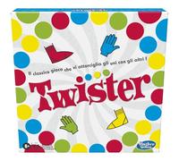 Hasbro Gaming Twister Game in Box, Includes 1 Twister Mat, 1 Wheel and Instructions, Italian Version 2020, Multicoloured