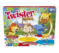 Hasbro Gaming Twister Junior Game Animal Adventure 2 Sided Mat, 2 Games in 1