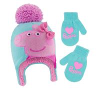 Hasbro Girls Winter Accessory Hat and Mittens Set Peppa Pig Toddler B