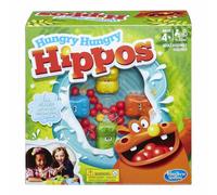 Hasbro Hungry Hippos Toy, Multi-Colour - 4 chomping hippos with 20 marbles in olden marble and marble storage (C-98936348)