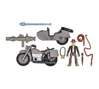 Hasbro Indiana Jones Worlds of Adventure with Motorcycle and Sidecar Action Figure Set, 2.5-inch, Action Figures, Ages 4 and Up