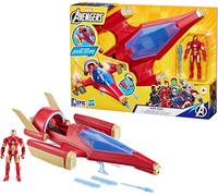 Hasbro Marvel Avengers Epic Hero Series Iron Man Repulsor Blast Battle Jet 4" Iron-Man Action Figure 2-Pack & Gear
