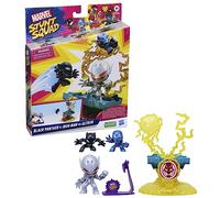 Hasbro Marvel Stunt Squad Villain Knockdown Playset Black Panther & Ironman vs Ultron F7834