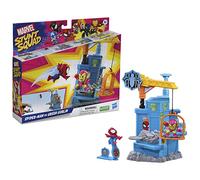 Marvel Stunt Squad Game Set Crane Smash Figure