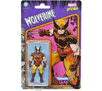 Marvel Hasbro Legends Series 9.5 cm Retro 375 Collection Wolverine Action Figure Toy, Multicolor, F3810