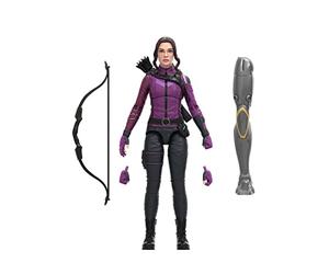 Hasbro Marvel Legends Series MCU Disney Plus Kate Bishop Hawkeye Series Action Figure 6-inch Collectible Toy, 3 Accessories, 1 Build-A-Figure part, Multicolor, F3856