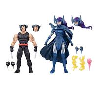 Marvel Legends Series Wolverine and Psylocke, 50th Anniversary Comics Collectible 6-Inch Action Figure 2-Pack