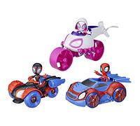 Hasbro Marvel Spidey and His Amazing Friends Team Spidey Change ‘N Go Riders Preschool Toy, 3 Vehicles and Figures, Ages 3 Plus Amazon Exclusive