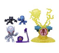 Hasbro Marvel Stunt Squad Villain Knockdown Playset Black Panther & Ironman vs Ultron F7834
