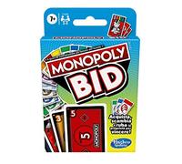 Hasbro Monopoly Bid Game Fast Card Game for 4 Players, for Families and Children from 7 Years