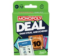 Monopoly Hasbro Gaming Deal Strategy Card Game for 8+ Year Old Kids, for 2-5 Players, Family Games for Children and Adults