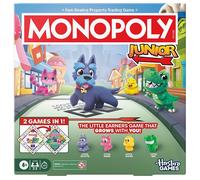 Monopoly Junior Board Game (2026 Edition) | 2 Games in 1 for Younger Kids