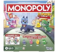 Monopoly Junior Board Game (2026 Edition) | 2 Games in 1 for Younger Kids
