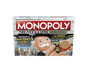 Hasbro Monopoly - Nothing is as it looks, board game for families and children aged 8 and up, contains the magnification lens from Mr. Monopoly