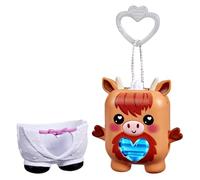 Hasbro Nano-Mals Cowbert the Highland Cow Electronic Fidget Pet, Brown