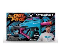 Nerf Pro Gelfire X MrBeast Blaster, 1600 Gelfire Rounds, 300 Round Hopper, Rechargeable Battery, Eyewear