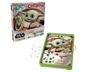 Hasbro Operation Game: Star Wars The Mandalorian Edition Board Game for Kids Ages 6 and Up, The Child who Fans Call Baby Yoda is Causing Mischief