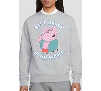 Hasbro Peppa Pig Best Daddy In The World Sweatshirt, Heather Grey Grey XXL