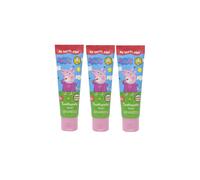 Hasbro Peppa Pig Bubblegum Children's Fluoride Toothpaste 75ml (x3 Tubes)