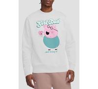 Hasbro Peppa Pig - Daddy Pig Girl Dad And Loving It Sweatshirt, White White M