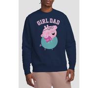 Hasbro Peppa Pig Daddy Pig Girl Dad Sweatshirt, Navy Navy XXL