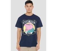 Peppa Pig Daddy Pig Night Feed Duty Unisex T Shirt, Navy, S